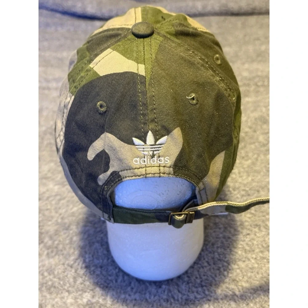 Adidas Camo Camouflage Hat Strap Back Cotton Dad Strapback Trefoil Logo Fitness
